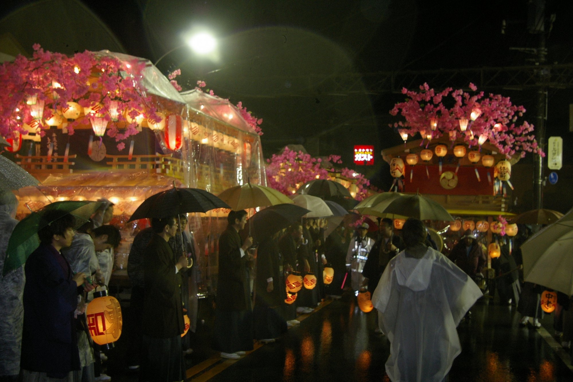 Nikko Matsuri - Festwagen bei Nacht